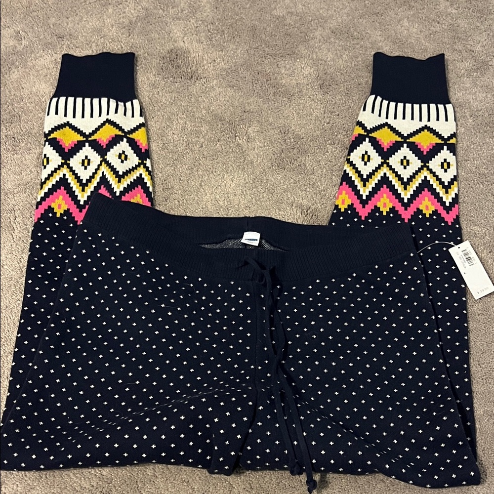 Old Navy Navy and Gray Knit lounge pants